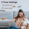 Sleep Sound Machine White Noise Machine with 30 Non Looping Sounds 12 Night light Colors with 5 Timers 36 Adjustable Volume Memory Function Brown Noise Machine for Baby kid Adult & Home Nursery Travel view 4