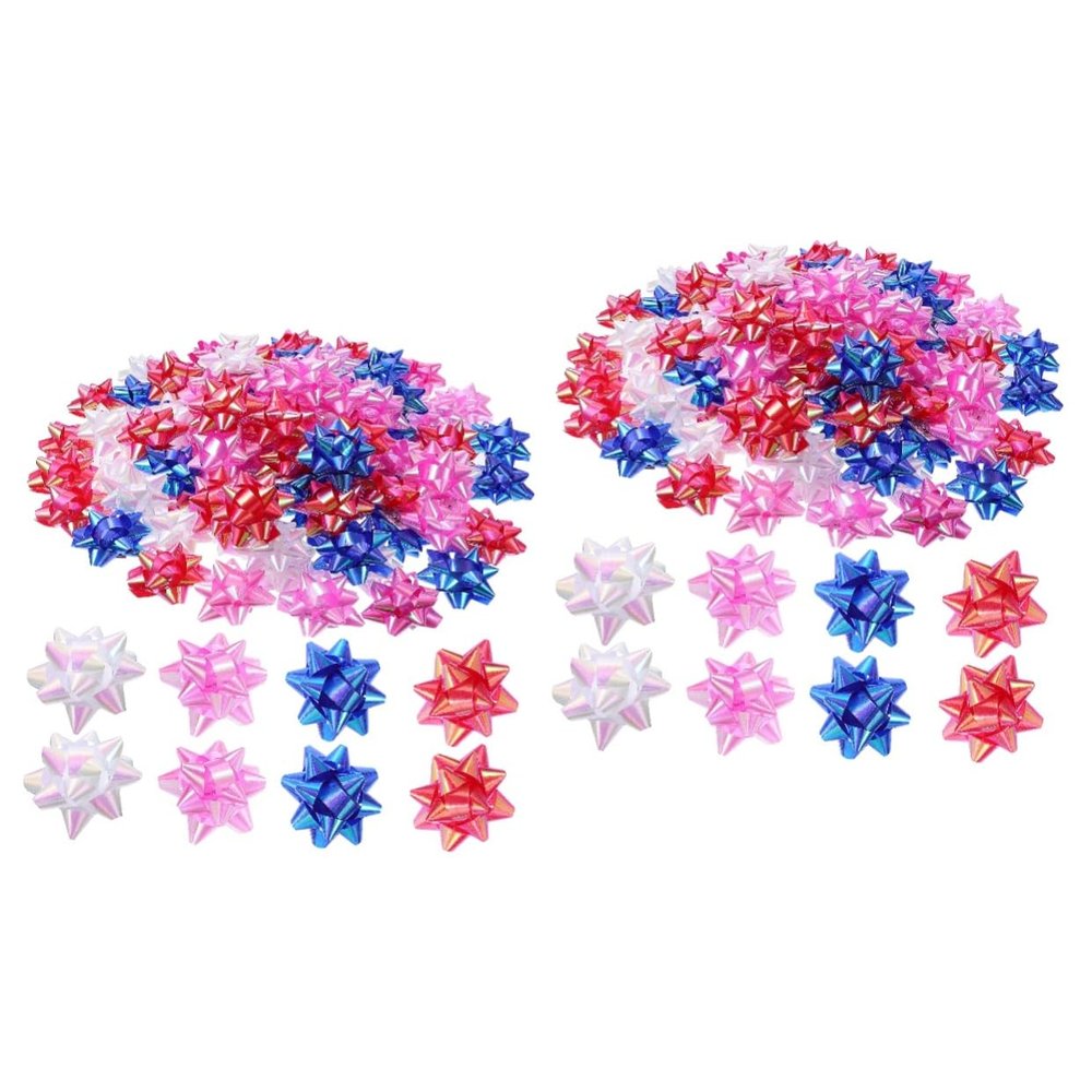 ABOOFAN 300pcs Mixed Color Pull Bows for Wrapping Weddings Birthdays Christmas Showers Versatile Wrap Ribbon for All Occasions