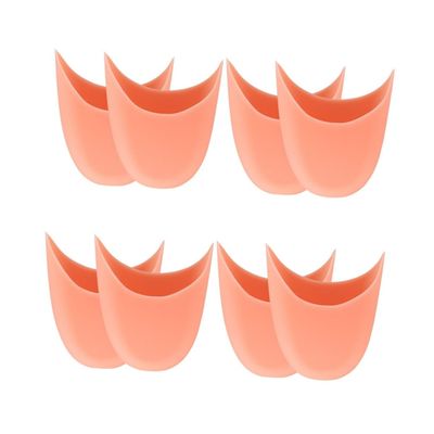 NOLITOY 4pairs Breathable Toe Protectors for Dancers and Athletes Comfortable Gel Toe Covers for Blisters and Pressure Relief of Professional Forefoot Guards for High Heels and Athletic