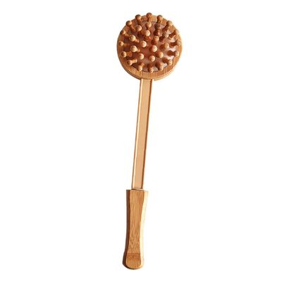 Beavorty 1pc Hand-held Bamboo Massage Hammer Versatile Stress Relief Tool for Neck Shoulder and Back Massage and Non-Slip Design for Easy Use for Daily Relaxation and