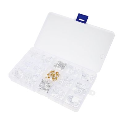 Beavorty 300pairs Glasses Nose Pads Comfortable PVC Material Easy Storage Box Thin Nose Protectors