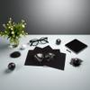 5Pcs Black Microfiber Glasses Wiping Cloth,Sunglasses Cleaning Cloth,Mobile Phone Screen Wipe Cloth,Reusable and Washable,Cleaning Cloth for Glasses,Camera Lens and Phones,Vision Care view 4