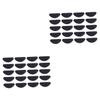 Beavorty 20pairs Non-Slip Nose Pads for Glasses Self-Adhesive Eyewear Accessories for Enhanced Comfort and Fit for Students and Commuters Black view 1