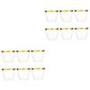minkissy 2sets 9oz Plastic Drinking Cups Cups for Wedding Shot Glasses Shiny Rim 6pcs*2 view 1