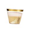 minkissy 2sets 9oz Plastic Drinking Cups Cups for Wedding Shot Glasses Shiny Rim 6pcs*2 view 2