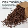 Corlcol 1LB Crinkle Cut Paper Shred Filler for Gift Box Bag and Basket On Holidays(Dark Brown) view 4