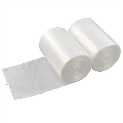 Qskely 4 Gallon Small Clear Trash Bag, 1500 Counts Bathroom Trash Can Liners, 15 Rolls