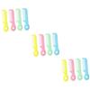 FRCOLOR 12pcs Boy Girl Hair Comb Safety Brush for Newborns Massage Function Material Round Design view 1