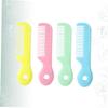 FRCOLOR 12pcs Boy Girl Hair Comb Safety Brush for Newborns Massage Function Material Round Design view 4