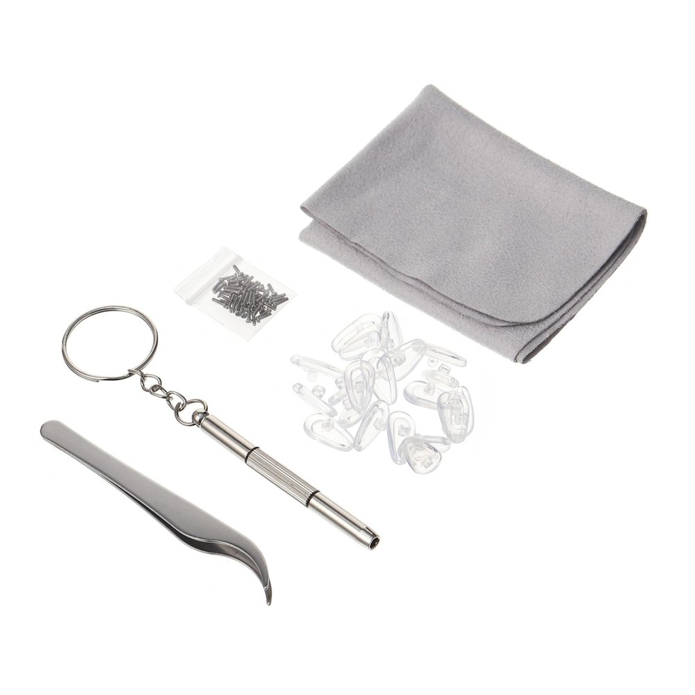 Beavorty 3sets Sunglasses Repair Kit Screwdriver Nose Pads Glasses Repair Tools for Eyeglasses Accessories