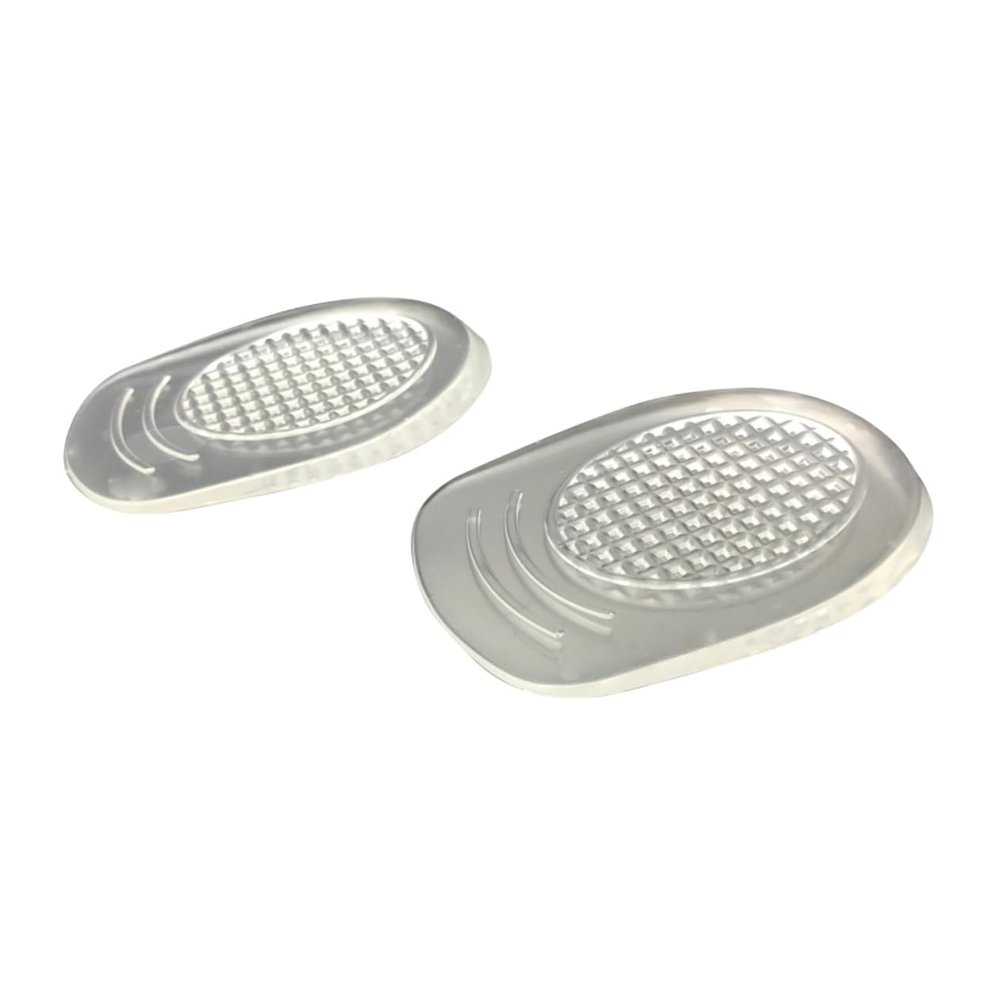 FOMIYES 4pairs Cushioned Half Insoles Silicone Heel Pads Comfortable Inserts for Women Men Arch Support for Pain Relief