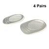 FOMIYES 4pairs Cushioned Half Insoles Silicone Heel Pads Comfortable Inserts for Women Men Arch Support for Pain Relief view 3