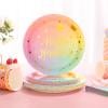 175PCS Pastel Birthday Decorations,Birthday Plates and Napkins Party Supplies,Disposable Rainbow Birthday Plates,Pastel Paper Plates for Girl Women Birthday Party Decorations,Serves 25 Guests view 3