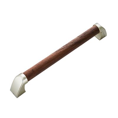 Acepunch 15.7 Inch Wood Grab Bars for Bathtubs and Showers Wall Mount Handrail Indoor Stairs Handles for Handicap and Seniors with 1.5 Inch Sturdy Metal Brackets