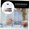 Beavorty 2pcs Glasses Repair Kit Eyeglass Repair Screws Nose Pads for Eyewear Sunglasses Tool Storage Box for Friends Family view 4