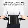 Oramuon Heated Back Brace with Massage, Rechargeable Heating Pad for Back Pain Relief, Adjustable Back Support Belt with Heat Therapy and Vibration Massager for Men and Women, L view 3