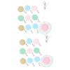 Beavorty 20pcs Ergonomic Lens Cleaning Cloths Eyeglass Wipes for Glasses Screens Portable Microfiber Cleaner Loop Random Color view 1