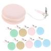 Beavorty 20pcs Ergonomic Lens Cleaning Cloths Eyeglass Wipes for Glasses Screens Portable Microfiber Cleaner Loop Random Color view 3