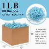 Corlcol 1LB Crinkle Cut Paper Shred Filler for Gift Box Bag and Basket On Holidays(Light Blue) view 2