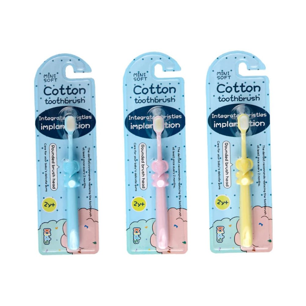 FOMIYES Manual Toothbrush for Boys and Girls Children Toothbrushes Cartoon Animals Bristles