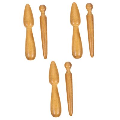 6pcs Wooden Massage Sticks Multi-use Acupoint for Foot Hand Body Relief Reflexology Tool for Enhanced Circulation and Relaxation