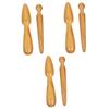 6pcs Wooden Massage Sticks Multi-use Acupoint for Foot Hand Body Relief Reflexology Tool for Enhanced Circulation and Relaxation view 1