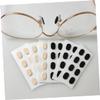 Beavorty 80sheets Slip Eva Nose Pads for Glasses Skin-Friendly Adhesive Cushions Comfortable Fit for Sunglasses and Eyeglasses Skin Tone Black and Non-deforming view 2