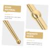 FOMIYES 3pcs Daily Use Brass Pen Portable Multi-Function Body for Foot and Tool for Muscle and Relaxation view 2