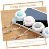 Beavorty 12pcs Spectacle Cleaner Macaron Mobile Phone Wiping Electronic Screen Cleaners Wear-Resistant Cleaning Cloths view 2