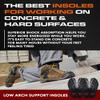 2 Packs of Work Comfort Orthotic Insoles - Anti Fatigue Shoe Insert Men Women - Low Arch Support - Shock Absorption - Foot Pain Relief - Work Boot Insoles (XXL, Black) view 3
