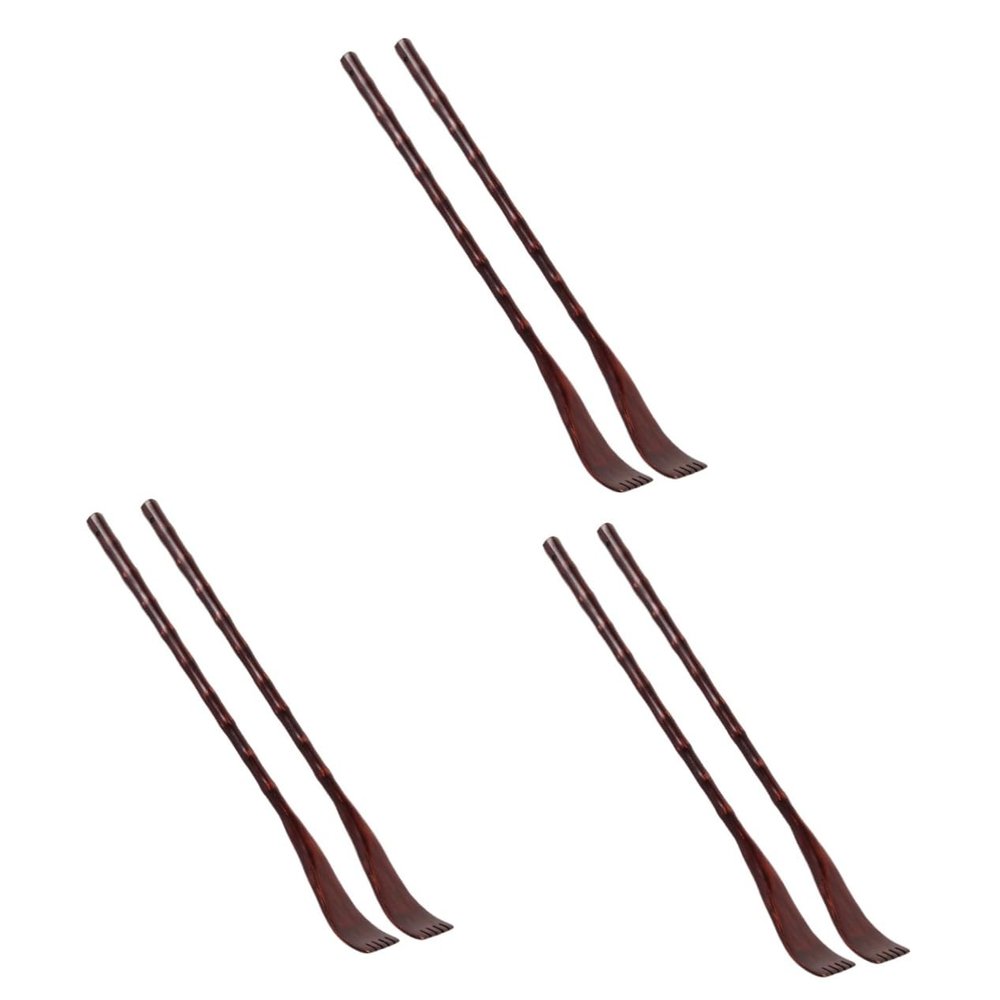 Beavorty 6pcs Wooden Back Scratcher Comfortable Claw Scratcher for Back Massage Comfortable to Hold Relief for Pressure