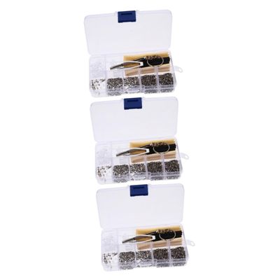 Beavorty 3pcs Glasses Repair Kit Screws Screwdriver Tweezer Nose Pads Easy Repair