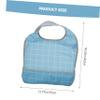 FOMIYES 2pcs Adult Bibs for Elderly Feeding Apron Portable and Breathable Practical Clothing Protector for Mealtime Checkered view 2