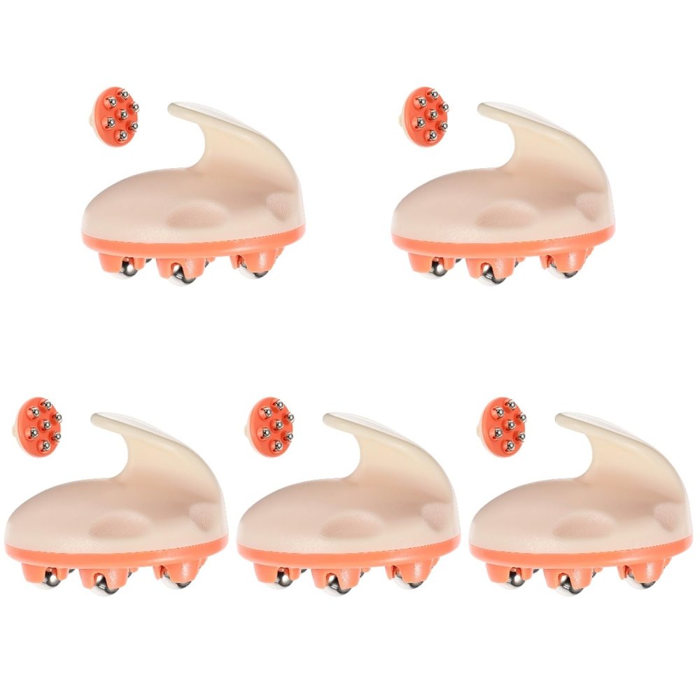 FOMIYES 5Pcs Foot Massager and Acupoint Roller for Neck Back Shoulder Pain Relief Portable Body Massage Tool for Daily Use to Improve Circulation and Reduce Fatigue