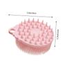 Beavorty 3pcs Sensory Bath Brush Dual-Sided Silicone Scrubber for Gentle Exfoliation Cleansing Soft Massage Tool for Newborns and Toddlers and Portable view 3