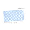 PRETYZOOM Hollow Drainage Non-Slip Shower Mat Thick Bath Mat with Suction Cups Textured Surface for Bathroom Safety for Home Use Light Blue view 2