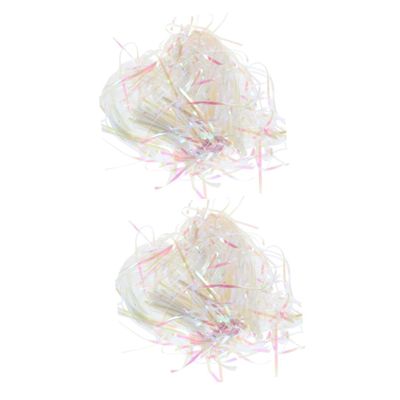 FRCOLOR 2packs Shredded Plastic Filler for Baskets Crinkle Shreds for Wrapping Decorations and Holiday Packaging Lightweight and Easy to Use