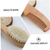 NOLITOY 3sets Bathing Brush and Shampoo Comb Ergonomic Hair Care Tool for Boy Girl Soft Skin-Friendly Bristles for Gentle Cleaning for Newborns and Toddlers view 2
