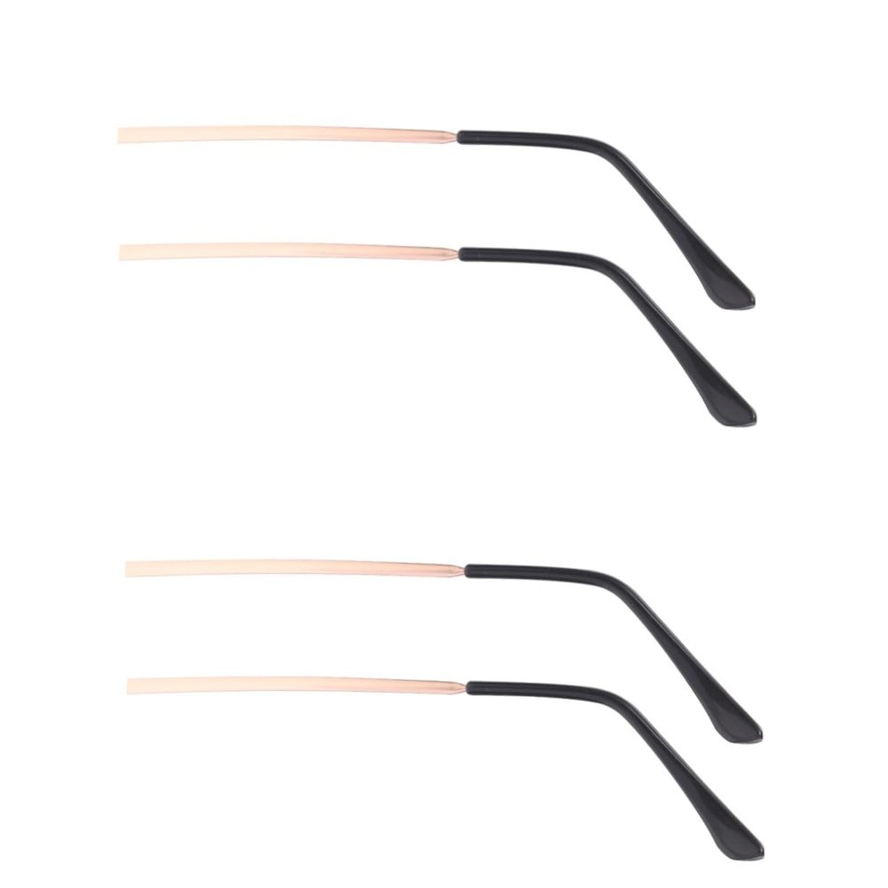 NOLITOY 2pairs Metal Glasses Replacement Temple for Sunglasses and Eyeglasses and Comfortable
