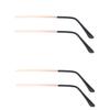 NOLITOY 2pairs Metal Glasses Replacement Temple for Sunglasses and Eyeglasses and Comfortable view 1