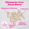 Amy Suzanne Magnesium Sleep Complex with L-Theanine and Lemon Balm - Melatonin-Free Sleep Support for Natural Calm and Relaxation - Magnesium Glycinate - 90 Capsules view 2