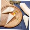 FOMIYES 100 Pcs Wood Veneer Roll Cocktail Picks Food Sticks Skewers Unique Snack Cones Perfect for Events view 4