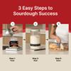 Premium Live Sourdough Starter Culture - German Bavarian Flavorful Style - Fresh Liquid Sour Dough in Jar - With Simple Beginner Friendly Feeding Instructions for Homemade Bread Baking view 3