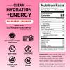 Ascent Clean Hydration + Energy Electrolytes Powder - 100mg Caffeine, 400mg Electrolytes, No Artificial Ingredients, Raspberry Lemonade 40 Servings view 3