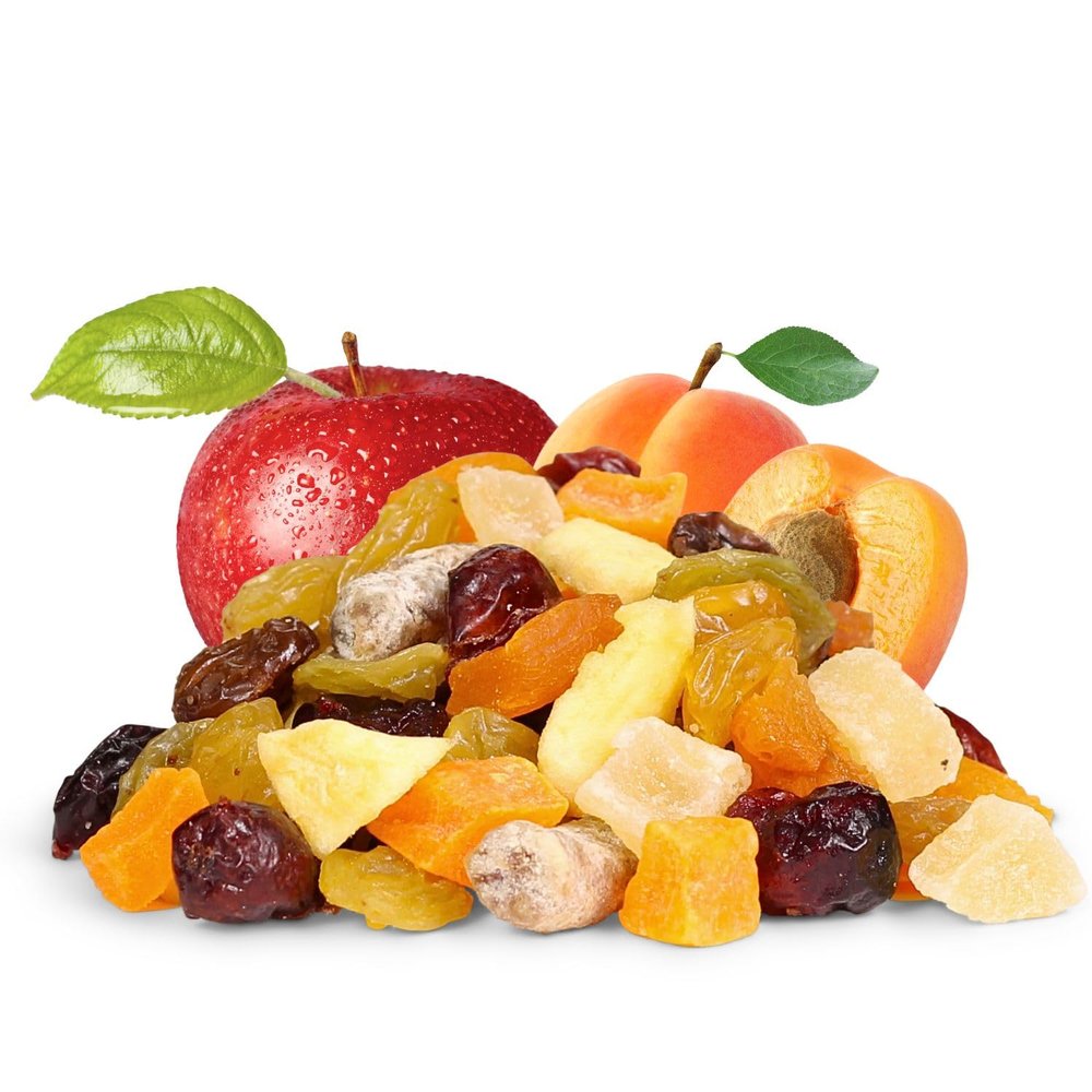 Dried Mixed Fruit Dices Medley - by Its Delish, 5 lbs Bulk Bag | Healthy Snacks for Adults, Kids & Pets | Fresh Cut Snack Mix Dry Fruit and Berries Trail Mix without Nuts | Gluten Free, Vegan, Kosher
