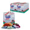 SupremePlus Recycled Color Knit Cleaning Rags (5 lbs. Compressed Box - Pack of 8)  Shop Cloths Bulk for Workshops, Mechanics, Painters, and Home Use, Multipurpose Cotton T-Shirt Rags view 1