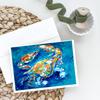 Caroline's Treasures By Chance Crab Greeting Cards Pack of 8 Blank Cards with Envelopes Whimsical A7 Size 5x7 Blank Note Cards view 2