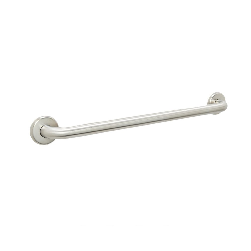 Bathroom Safety Grab Bar - Brushed Nickel/ADA Shower Toilet Steps/304 Stainless Steel/Shurgrip/ 12"", 14-BN