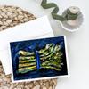 Caroline's Treasures Asperagus Blew Greeting Cards Pack of 8 Blank Cards with Envelopes Whimsical A7 Size 5x7 Blank Note Cards view 2