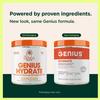 The Genius Brand Genius Hydrate - Electrolyte Supplement for Daily Hydration - Coconut Water - Sugar-Free - 8 Essential Minerals & Nutrients - Non-GMO - Sour Peach Rings - 50 Servings view 2